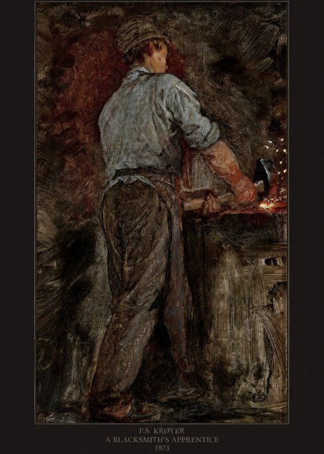 P.S. Krøyer A Blacksmith's Apprentice No6 - Poszter