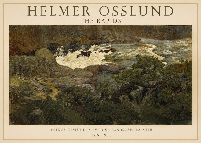 Helmer Osslund The Rapids No1 - Poszter