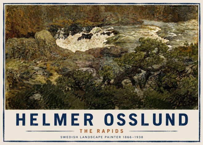 Helmer Osslund The Rapids No4 - Poszter