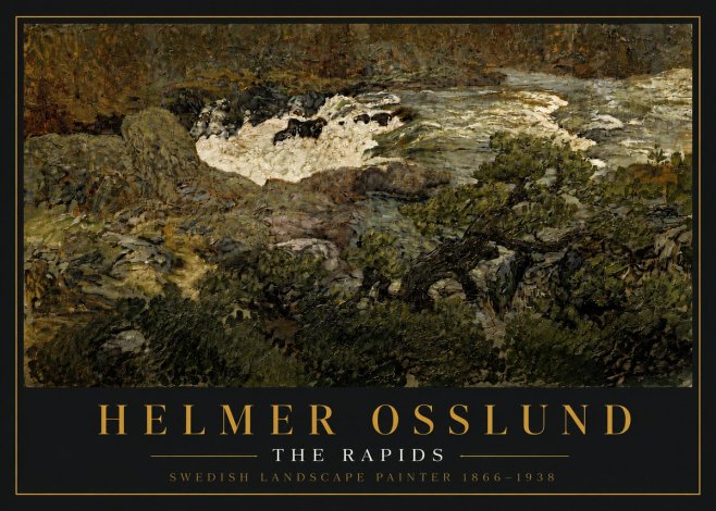 Helmer Osslund The Rapids No5 - Poszter