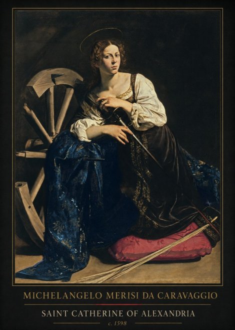 Michelangelo Merisi da Caravaggio Saint Catherine of Alexandria II No1 - Poszter