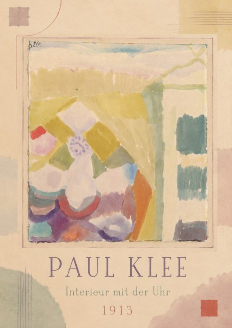 Paul Klee Interieur Mit Der Uhr I No1 - Poszter