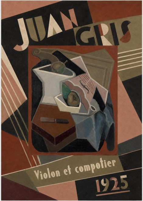 Juan Gris Violon Et Compotier No4 - Poszter