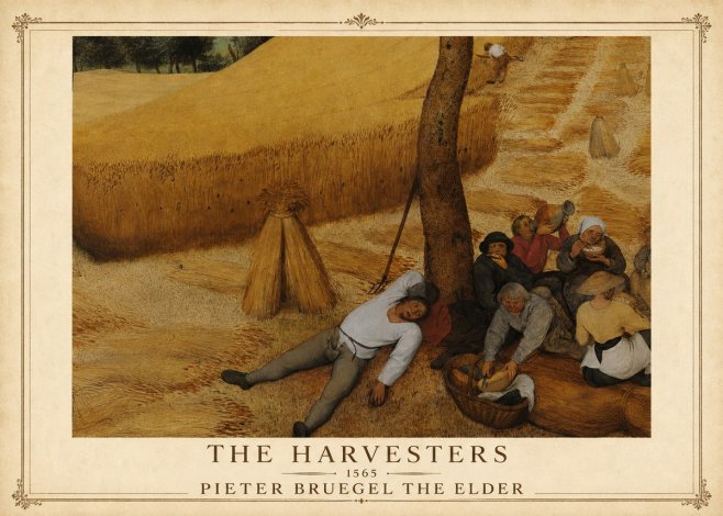Pieter Bruegel The Harvesters V No1 - Poszter