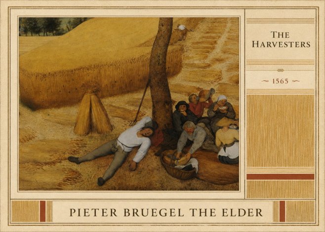 Pieter Bruegel The Harvesters V No4 - Poszter