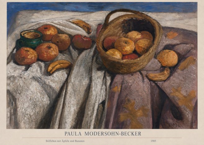 Paula Modersohn-Becker Stillleben Mit Äpfeln Und Bananen No6 - Poszter
