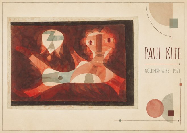 Paul Klee Goldfish Wife No3 - Poszter
