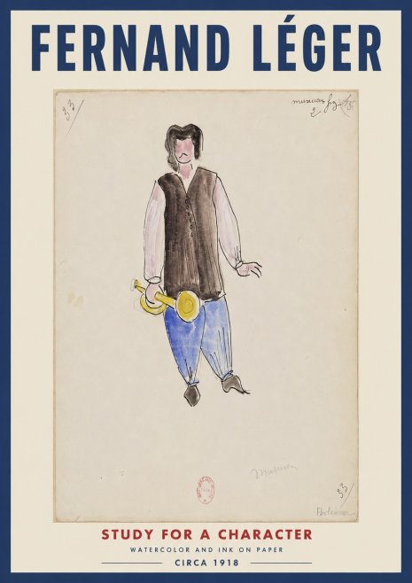 Fernand Léger Study for a Character I No2 - Poszter