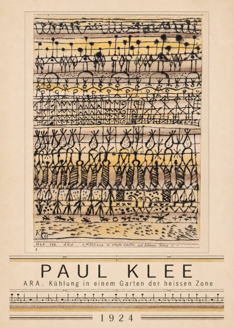 Paul Klee Ara. Kühlung in Einem Garten Der Heissen Zone No1 - Poszter
