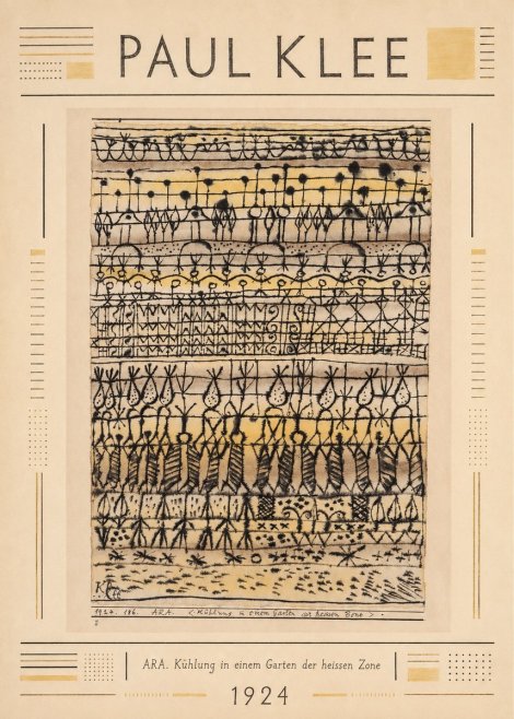 Paul Klee Ara. Kühlung in Einem Garten Der Heissen Zone No2 - Poszter