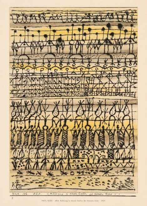 Paul Klee Ara. Kühlung in Einem Garten Der Heissen Zone No6 - Poszter