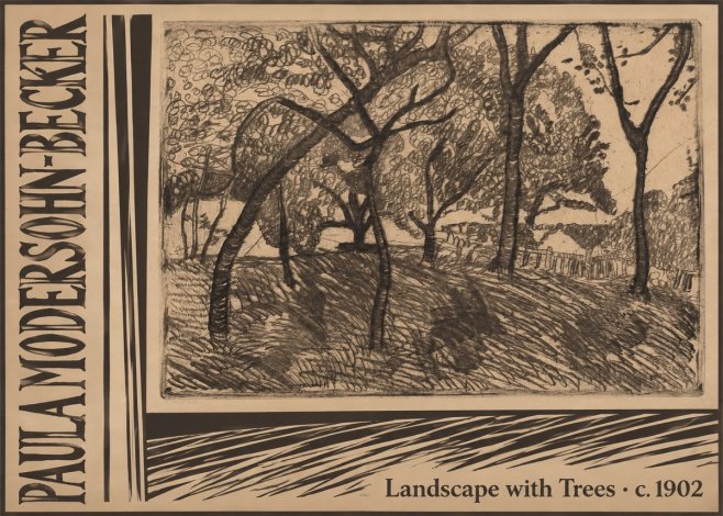 Paula Modersohn-Becker Landscape with Trees No3 - Poszter