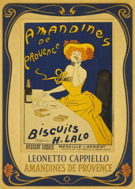 Leonetto Cappiello Amandines De Provence Biscuits H. Lalo III No1 - Poszter