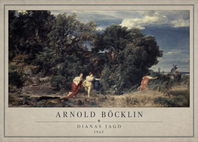 Arnold Böcklin Dianas Jagd No1 - Poszter