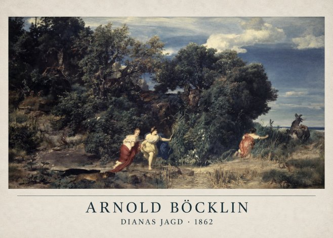 Arnold Böcklin Dianas Jagd No2 - Poszter