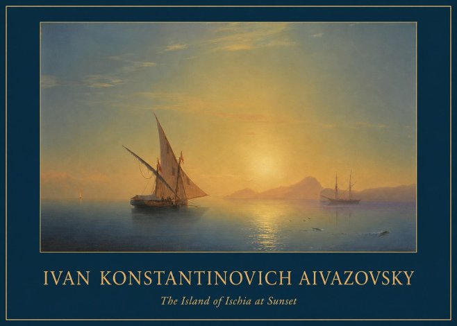 Ivan Konstantinovich Aivazovsky The Island of Ischia at Sunset No1 - Poszter