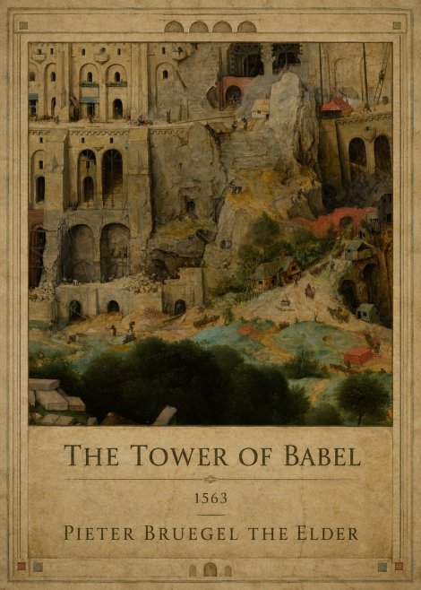 Pieter Bruegel The Tower of Babel XVII No1 - Poszter