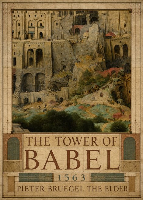 Pieter Bruegel The Tower of Babel XVII No2 - Poszter