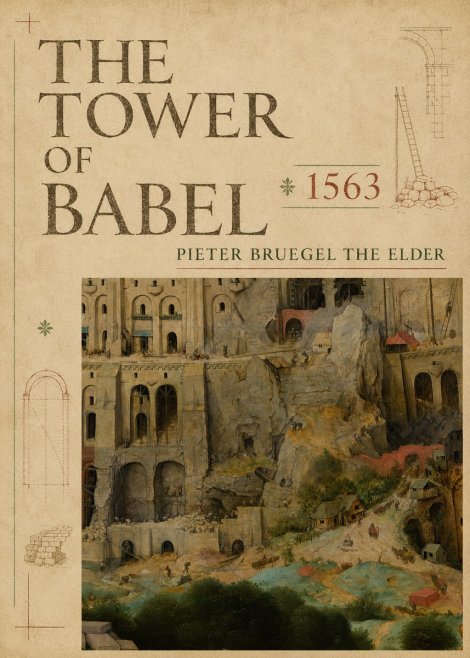 Pieter Bruegel The Tower of Babel XVII No5 - Poszter