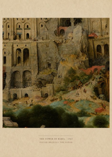 Pieter Bruegel The Tower of Babel XVII No6 - Poszter
