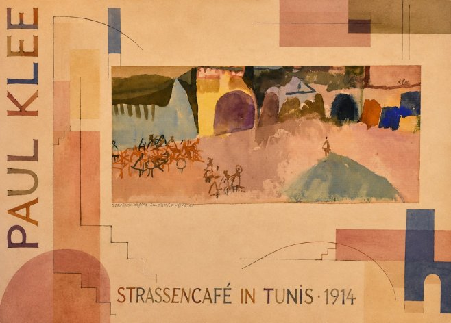 Paul Klee Strassencafé in Tunis · 1914 No5 - Poszter