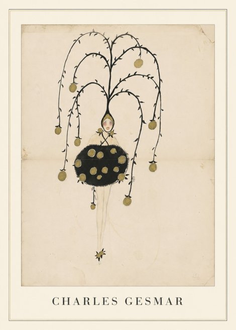 Charles Gesmar Figure with Hanging Orbs No4 - Poszter