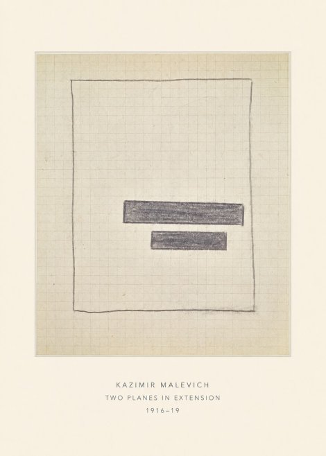 Kazimir Malevich Two Planes in Extension No4 - Poszter