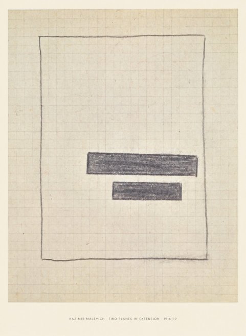 Kazimir Malevich Two Planes in Extension No6 - Poszter