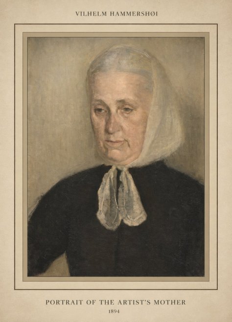 Vilhelm Hammershøi Portrait of the Artist's Mother · 1894 No3 - Poszter