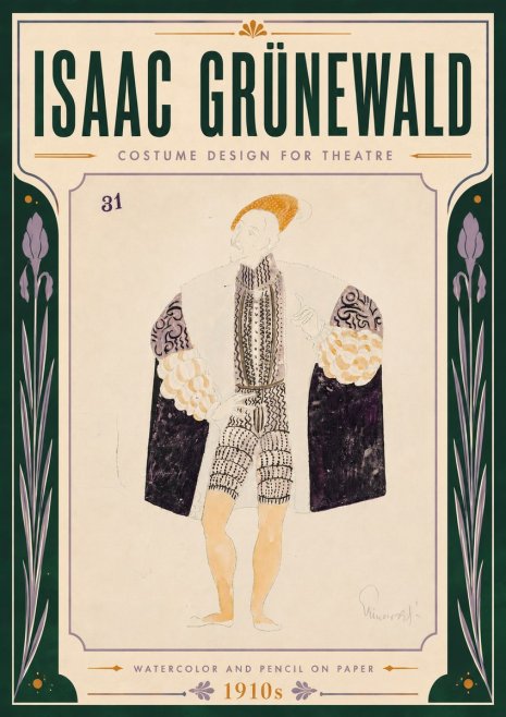 Isaac Grünewald Costume Design for Theatre No5 - Poszter