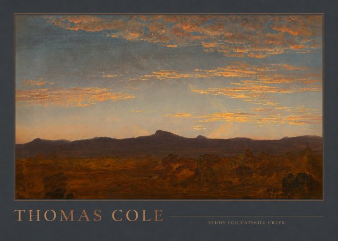 Thomas Cole Study for Catskill Creek II No2 - Poszter