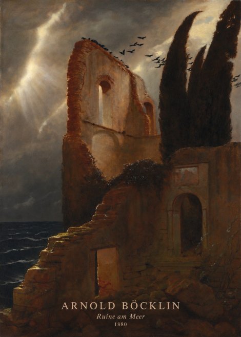 Arnold Böcklin Ruine Am Meer II No2 - Poszter
