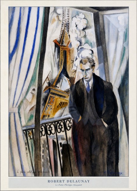 Robert Delaunay Le Poète Philippe Soupault No5 - Poszter