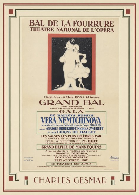 Charles Gesmar Bal De La Fourrure III No1 - Poszter