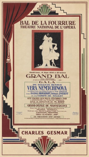 Charles Gesmar Bal De La Fourrure III No2 - Poszter