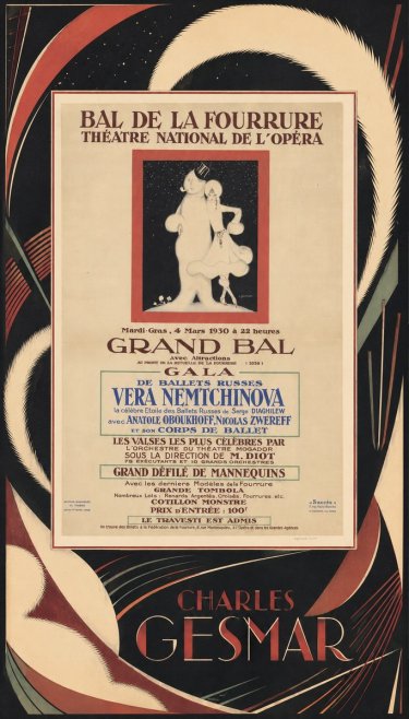 Charles Gesmar Bal De La Fourrure III No3 - Poszter