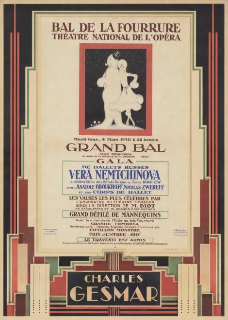 Charles Gesmar Bal De La Fourrure III No4 - Poszter