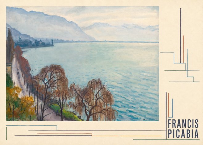 Francis Picabia Lac Léman No4 - Poszter
