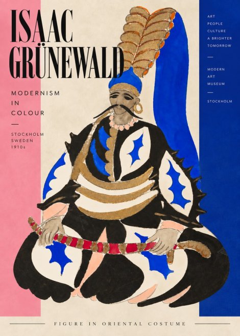 Isaac Grünewald Figure in Oriental Costume No3 - Poszter