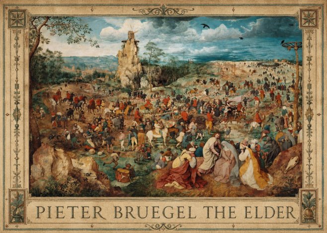 Pieter Bruegel The Procession to Calvary No1 - Poszter