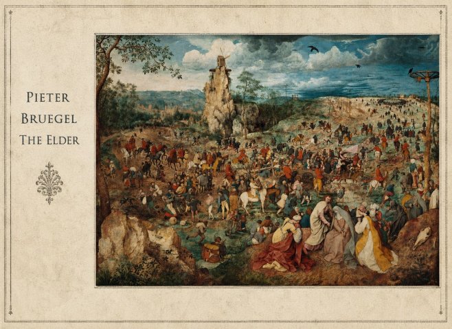 Pieter Bruegel The Procession to Calvary No5 - Poszter