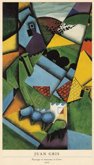 Juan Gris Paysage Et Maisons À Céret No6 - Poszter