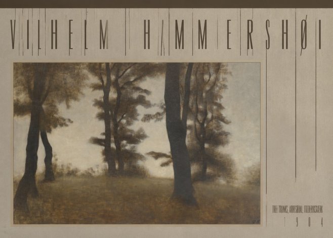 Vilhelm Hammershøi Tree Trunks, Arresødal, Frederiksværk No5 - Poszter