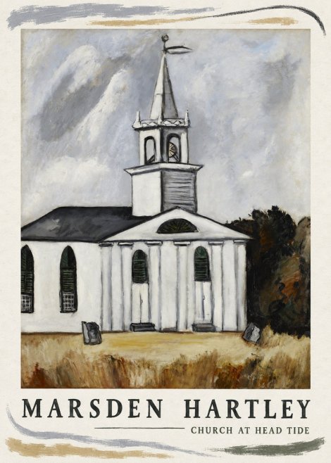 Marsden Hartley Church at Head Tide No4 - Poszter