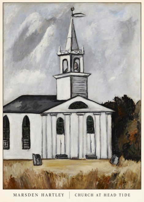Marsden Hartley Church at Head Tide No6 - Poszter