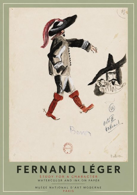 Fernand Léger Study for a Character II No6 - Poszter