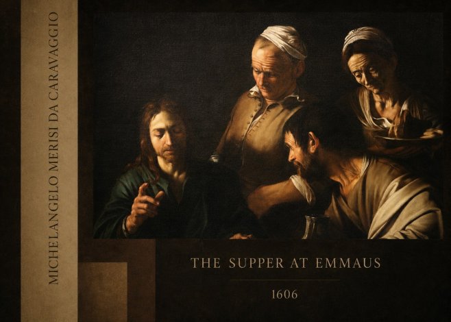 Michelangelo Merisi da Caravaggio The Supper at Emmaus I No3 - Poszter