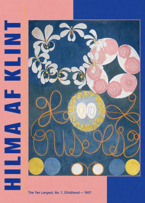 Hilma af Klint The Ten Largest, No. 1, Childhood I No3 - Poszter