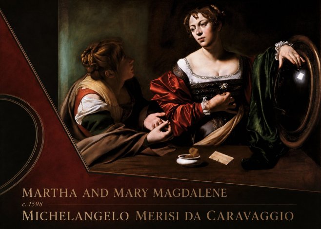 Michelangelo Merisi da Caravaggio Martha and Mary Magdalene No4 - Poszter