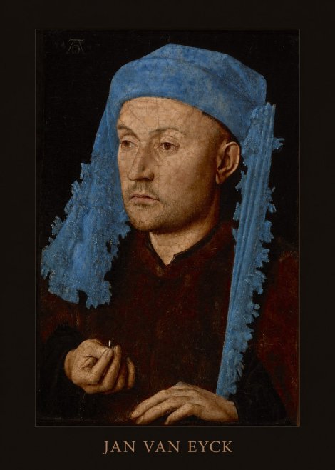 Jan van Eyck Portrait of a Man (Léal Souvenir) No4 - Poszter